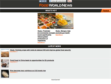 Tablet Screenshot of foodworldnews.com